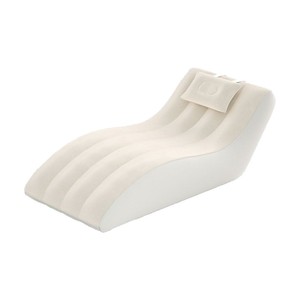 Sofá Inflable en Forma de S, Reclinable, 188 cm, Capacidad de 100 kg, Silla de Camping para Exteriores, para Siestas, Material de PVC - Product Image 2