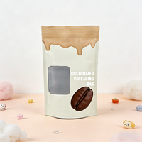 Sacs en plastique personnalisés noir mat en Mylar, pochettes autoportantes en aluminium avec fermeture éclair pour snacks et aliments, avec fenêtre transparente
