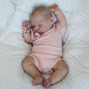 Muñeca <span class=keywords><strong>Reborn</strong></span> de Silicona Yeezwood de 19 Pulgadas, Muñeca para Bebé que Duerme <span class=keywords><strong>con</strong></span> <span class=keywords><strong>Ojos</strong></span> <span class=keywords><strong>Cerrados</strong></span>, Regalo para Niñas - Product Image 4