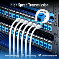 Modul Keystone Jaringan Cat5e RJ45 Tanpa Alat, Jack Modul UTP 8P8C 90 180 Derajat dengan Kabel T568A T568B untuk Kabel Terstruktur