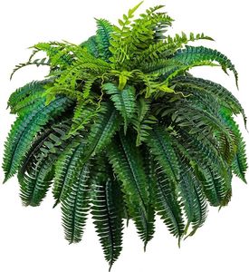 88 lá lớn nhân tạo Boston dương xỉ 48 inch nhựa giả cây dương xỉ cho nhà văn phòng vườn trong nhà hoặc ngoài trời trang trí nội thất - Product Image 1
