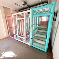 Équipement de terrain de jeu intérieur commercial avec grands toboggans à vendre Centre de jeu souple mobile