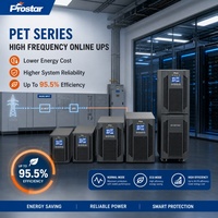 Prostar UPS de Doble Conversión en Línea de 1KVA PET1101B 220V 192VDC Onda Sinusoidal Pura Tipo Torre para Servidor de Computadora