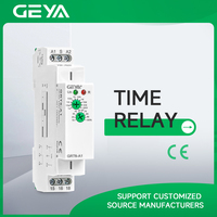 Relais temporisé modulaire GEYA GRT6-B1 A230 220 V à commande de tension, relais de temporisation à action unique, relais de temporisation marche/arrêt, disjoncteur