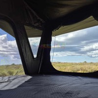 Tente de toit pliable toutes saisons Factory X Hinge, imperméable, coque rigide, 4 saisons, Tenda Da Tetto, 3-4 personnes, pour voiture