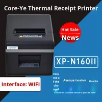 Meilleure vente Xprinter XP-N160II Imprimante thermique automatique de reçus pour cuisine à emporter, caisse enregistreuse, coupe-papier automatique, interface USB 80 mm, Chine