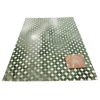 Mosaïque de parquet en jet d'eau à motif floral, 10 mm d'épaisseur, marbre blanc et vert moderne pour les murs et les sols de la cuisine, de la salle de bain, de la piscine et de l'hôtel