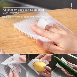 1PC Multifunctional Kitchen Cleaning <b>Brush</b> Bendable Fruit <b>Vegetable</b> Wash <b>Brush</b> Dishwashing Pot Pan Sink Gap Clean <b>Brushes</b> - Product Image 4