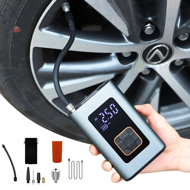 walmart smart air pump for car tire 7.4V rechargeable car air pump car air pressure pump