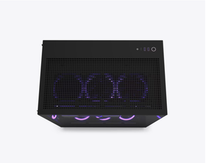 Boîtier <span class=keywords><strong>NZXT</strong></span> H9 Flow blanc et noir, double compartiment, format mid-tower, en métal, optimisé pour le flux d'air, avec ports USB frontaux, compatible Mini-ITX, ventilateur inclus. - Product Image 3
