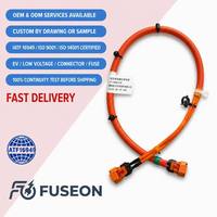Kabel Sambungan Baterai Lug Tembaga Arus Tinggi Kustom dengan Isolasi PBT/Karet/PTFE IP67 untuk OEM Elektronik Otomotif