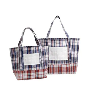 Promotional cheap recycle woven pp woven shopping bag with logo printing