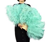 HS algues grand ventilateur de plumes d'autruche pour femmes Costume thé fête vacances approvisionnement danse mariée mariage décor Photoshoot accessoire