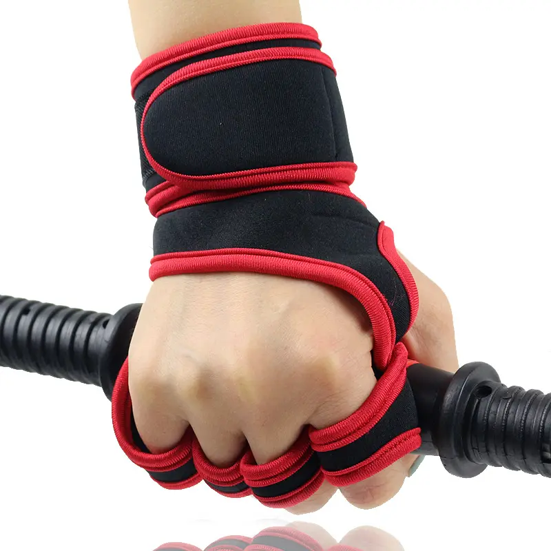 Wholesale Other Sports Gloves With Wristbands Weightlifting Gloves Gym Hand Gloves Weight Lifting For Gym Woman