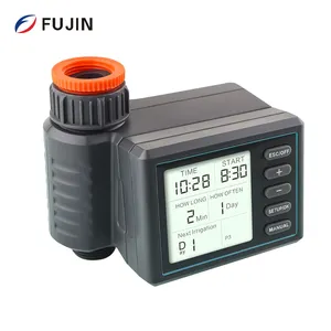 FUJIN IRRIGATION Minuterie d'eau de jardin Affichage LCD Minuterie d'arrosage électronique automatique Contrôleur d'irrigation Plug-play FJKM004C-2