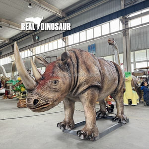 Modèle d'animal animatronique préhistorique grandeur nature, rhinocéros robotique pour les zoos - Product Image 3