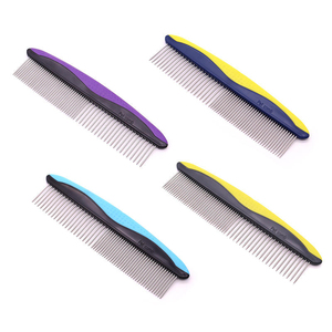 Pet Steel Grooming Comb for Dogs & Cats, <b>Smooth</b> Steel Teeth Hair Remover Shedding <b>Brush</b> for Pet Grooming - Product Image 5