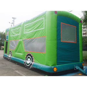 33 'x 12' thương mại lớp trẻ em xe buýt lớn <span class=keywords><strong>Inflatable</strong></span> Bouncer với trượt N trụ cột bên trong cho trẻ em vui chơi giải trí - Product Image 4