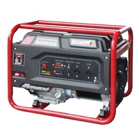 Générateur d'électricité portable à essence à cadre ouvert AVR 110V 220V 6KW 6.5KW 7KW 7.5KW 3000R/Min Démarrage manuel/électrique