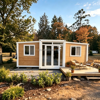 Maison préfabriquée de luxe, maison modulaire pliable de 20 pieds ou 40 pieds, petite maison de 2, 3 ou 4 chambres, maison préfabriquée extensible en conteneur