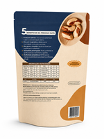 Sachet refermable à fermeture éclair pour noix, cacahuètes, noix de cajou, avec fenêtre transparente, haute barrière, qualité alimentaire, vente en gros