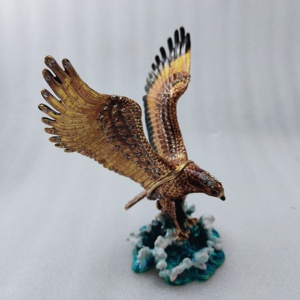 Scatola regalo in metallo bejewelled smaltato scatola in piedi gufo scatola di gingillo <span class=keywords><strong>d</strong></span>'aquila per uso domestico decorazione - Product Image 6