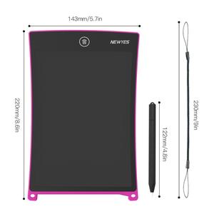 Newyes envío gratis 8,5 pulgadas de papel borrable escritura Pad Lcd tableta de dibujo para la oficina de los niños - Product Image 3