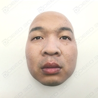 Masque d'impression 3d réalité pour l'IA intelligente but sécurité haute qualité simulation masque facial Polyjet résine stratasys