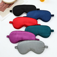 Masque de sommeil en satin soyeux bloquant la lumière, cache-yeux portable pour le voyage, l'avion, l'hôtel, le travail de nuit et la sieste
