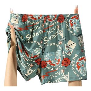 Calzoncillos Boxer Antibacterianos para Hombre, 95% Algodón, Corte Holgado, Tallas Grandes, Cintura con Logotipo, Tejido de Punto, Color Sólido, Lavado a Mano - Product Image 1