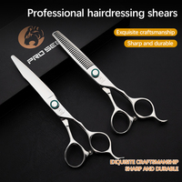 6.0 pouces japonais VG10 ciseaux à cheveux coupe-cheveux équipement de Salon Kit de cisaillement pour amincir les ciseaux de coupe