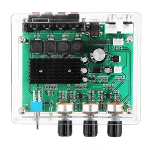 TPA3116D2 XH-M570 Amplifier Board 80W*2 Digital Stereo Audio Sound High Power AMP Tone Board Volume Control with Case