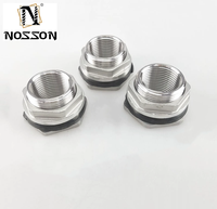Réservoir d'eau en cuivre en acier inoxydable 304/316 1/2 "3/4" 1 "tuyau en laiton mâle simple clé lâche raccords pivotants écrou dégauchisseuse
