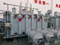 Transformador trifásico de 110 kV y 50 Hz, modelo SZ20, con bobinado dual YNd11, inmerso en aceite, con refrigeración ONAN y salida de 11 kV para uso en energía.