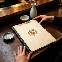 Porta Menús Personalizado A4 A5 con Logotipo, Carpeta Premium para Menús de Restaurante, Bar, Cafetería, Bebidas, Suministros para Bodas
