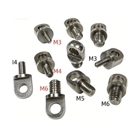 Vis en acier inoxydable, crochets de suspension, pieds en laiton, supports de suspension, nickelés, fixations métriques pour montage de lampes M3-M8