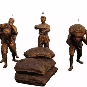 Esculturas de Bronce de Fibra de Vidrio a Gran Escala, Figuras de Bronce de Imitación Fundidas a Medida para Jardín, Paisajismo y Exteriores en Hebei - Product Image 3
