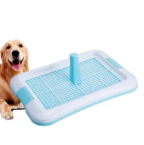 سهلة التنظيف بالجملة البلاستيك داخلي الكلب المرحاض التدريب رذاذ الكلب صينية قعادة