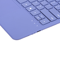 Nouveau clavier tactile à projection violette OEM ODM pour Surface Pro 12 pouces BT 5.3 ultra fin 500 mAh rechargeable avec RGB