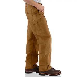 OEM <span class=keywords><strong>กางเกง</strong></span>ผ้าขนเป็ดสองชั้นสำหรับผู้ชาย, <span class=keywords><strong>กางเกง</strong></span>ลำลองทรงตรงหยาบใส่สบาย - Product Image 5