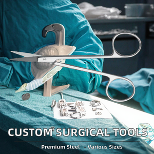 Tijeras Quirúrgicas Curvas de Acero Inoxidable, Instrumento Médico, Pinzas, Tijeras, Juego de Instrumentos Manuales para Procedimientos Hospitalarios y Clínicos - Product Image 2