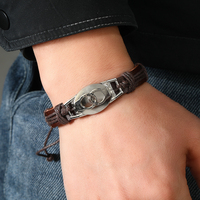 Nouvelle mode Bracelet et bracelet en cuir vintage Accessoires pour hommes Menottes Inspirées Menottes Bracelets