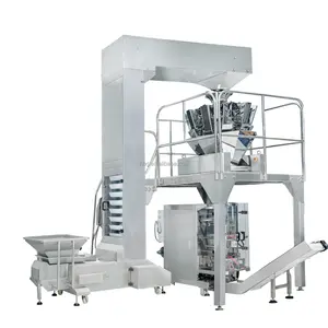 Tự động 10 14 đầu multihead đường kẹo máy đóng gói cho dày sản phẩm gạo chip thực phẩm dây chuyền sản xuất