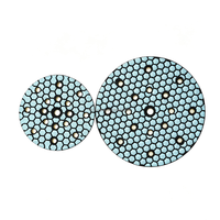 Disque de ponçage diamanté à trous alvéolés 5'' 6'' auto-agrippant pour le ponçage à sec de la pierre et du béton