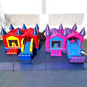 <span class=keywords><strong>Location</strong></span> de château gonflable princesse pour fête, combo château gonflable Castillo Inflable Aufblasbare Bounce Castle Slide Combination pour filles - Product Image 3