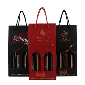 Tùy chỉnh cao cấp sang trọng rượu vang đỏ Quà Tặng tàu sân bay Hộp 2mm vuông bao bì các tông dập nổi UV lợi thế rãnh vật liệu tái chế - Product Image 5