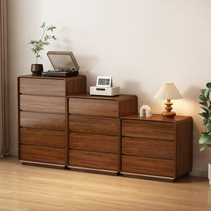 Commode murale à cinq tiroirs avec cadre de <span class=keywords><strong>rangement</strong></span> pour <span class=keywords><strong>lit</strong></span> moderne et léger à cinq tiroirs pour la chambre principale ou le salon - Product Image 2