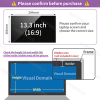 Protector de Pantalla de Privacidad para Laptop, Ultrafino, Compatible con GPS, Anti-Espía, Anti-Luz Azul, Personalizable, Venta al Por Mayor de Fábrica
