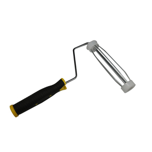 Cadre de rouleau à <span class=keywords><strong>peinture</strong></span> Sanfine 9 pouces, système de cage à 4 fils, poignée TPR avec filetage femelle pour tiges décoratives murales 6MM/8MM - Product Image 1