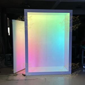 सुपर-ए हॉट सेल pvc पत्रिका फोटो बूथ बॉक्स पृष्ठभूमि प्रकाश दरवाजे के साथ शादी की घटनाओं के लिए - Product Image 5